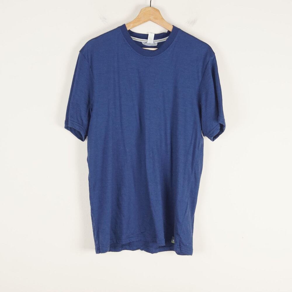 Smartwool Blue 100% Merino Wool Layer T Shirt Mens Sz M